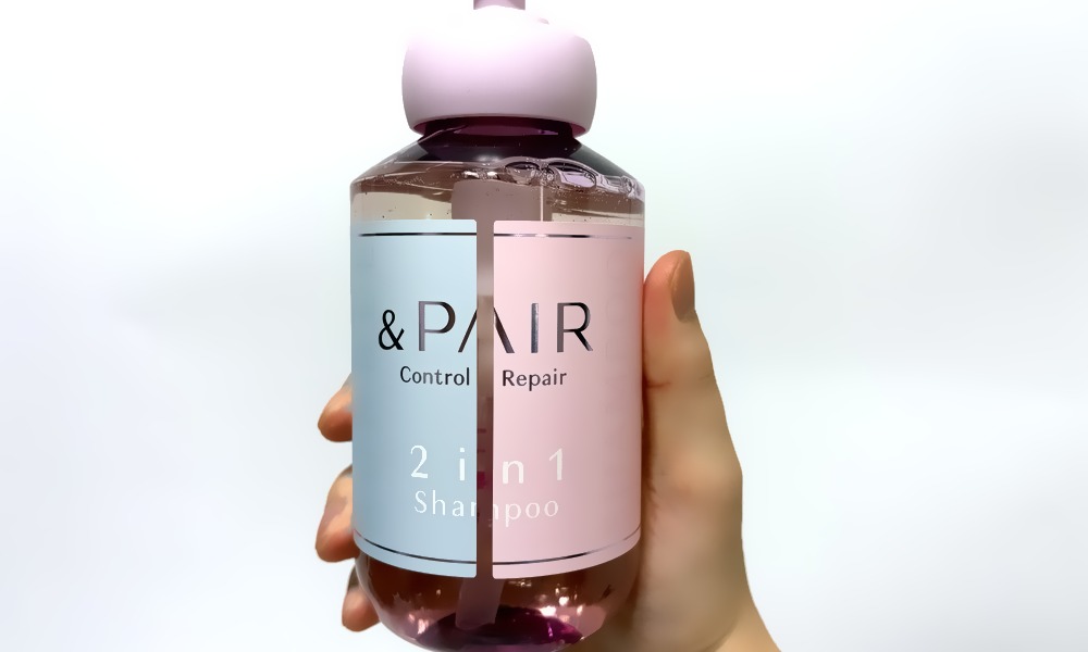＆PAIR（アンドペア）コントロール リペア 2in1シャンプー クリアボトル