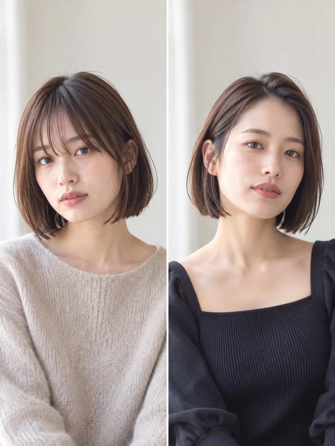 切りっぱなしボブ、前髪あり&なしどちらを選ぶべき?