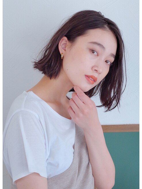 切りっぱなしボブが似合う人の特徴柔らかい髪質