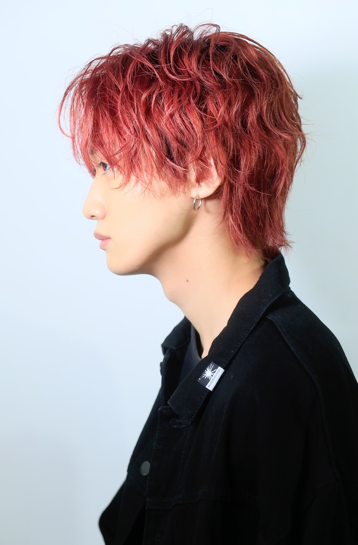 赤髪×メンズ|メンズ×赤髪のおすすめスタイル「パーマスタイル」